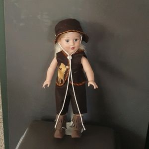 18 inch doll cowgirl outfit